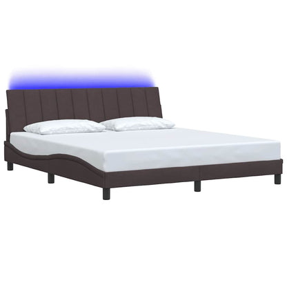 Giroletto senza Materasso Hanko Marrone Scuro 180x200 cm Tessuto