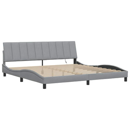 Giroletto senza Materasso Hanko Grigio Chiaro 200x200 cm Tessuto