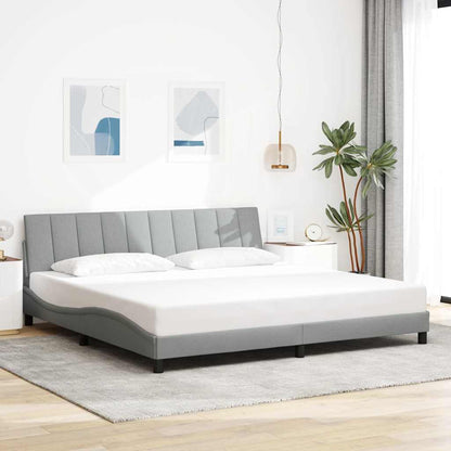 Giroletto senza Materasso Hanko Grigio Chiaro 200x200 cm Tessuto