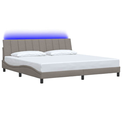 Giroletto senza Materasso Hanko Tortora 200x200 cm in Tessuto