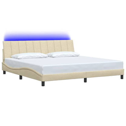 Giroletto senza Materasso Hanko Crema 200x200 cm in Tessuto