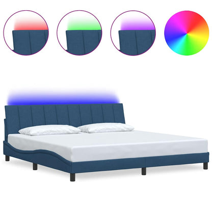Giroletto senza Materasso Hanko Blu 200x200 cm in Tessuto
