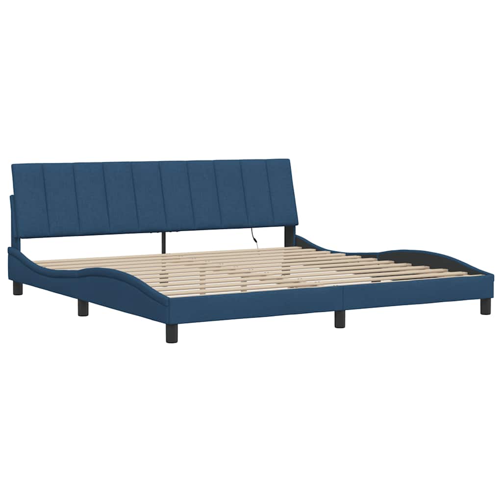 Giroletto senza Materasso Hanko Blu 200x200 cm in Tessuto