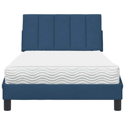 Letto con Materasso Hanko Blu 100x200 cm in Tessuto