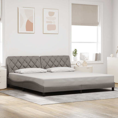 Giroletto senza Materasso Tortora 200x200 cm in Tessuto