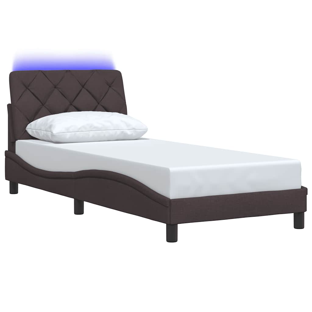 Giroletto con LED senza Materasso 90x190 cm Tessuto