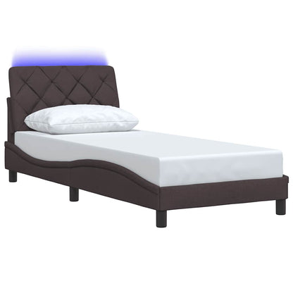 Giroletto con LED senza Materasso 90x190 cm Tessuto
