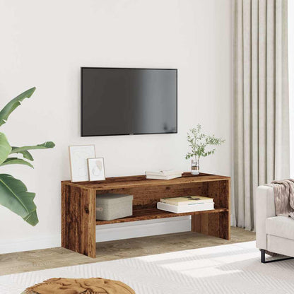 Mobile Porta TV Legno Vecchio 100x40x40 cm in Truciolato
