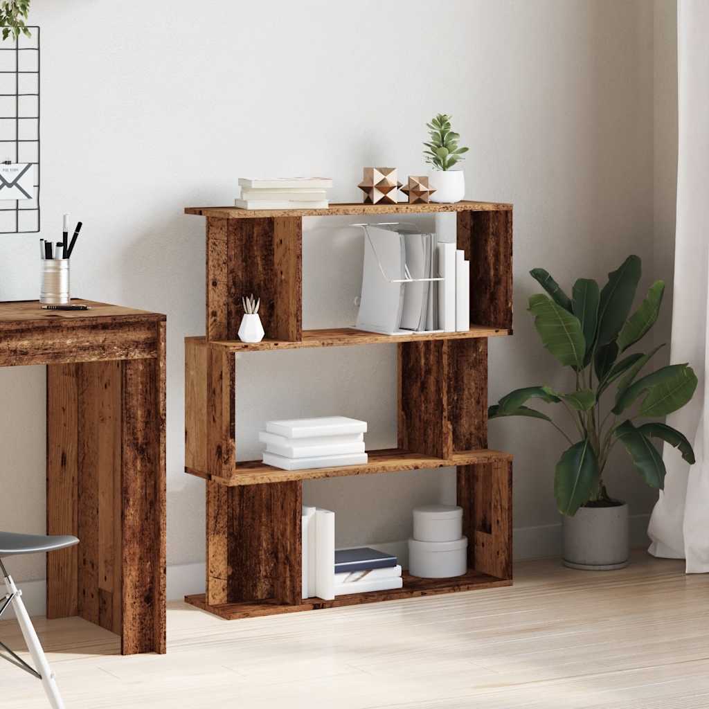 Libreria in Legno Antico 80x24x96 cm in Legno Multistrato