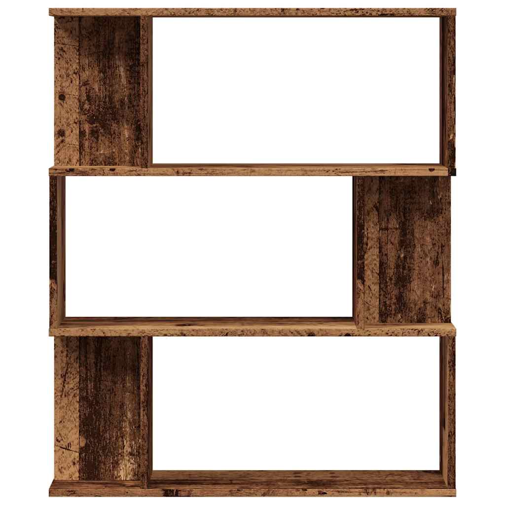 Libreria in Legno Antico 80x24x96 cm in Legno Multistrato