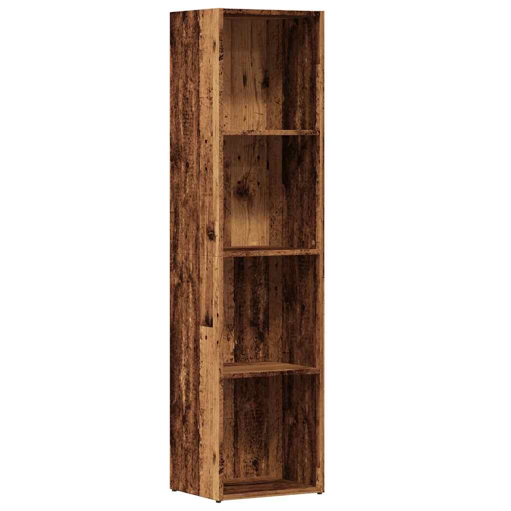 Libreria Legno Antico 36x30x143 cm in Legno Multistrato