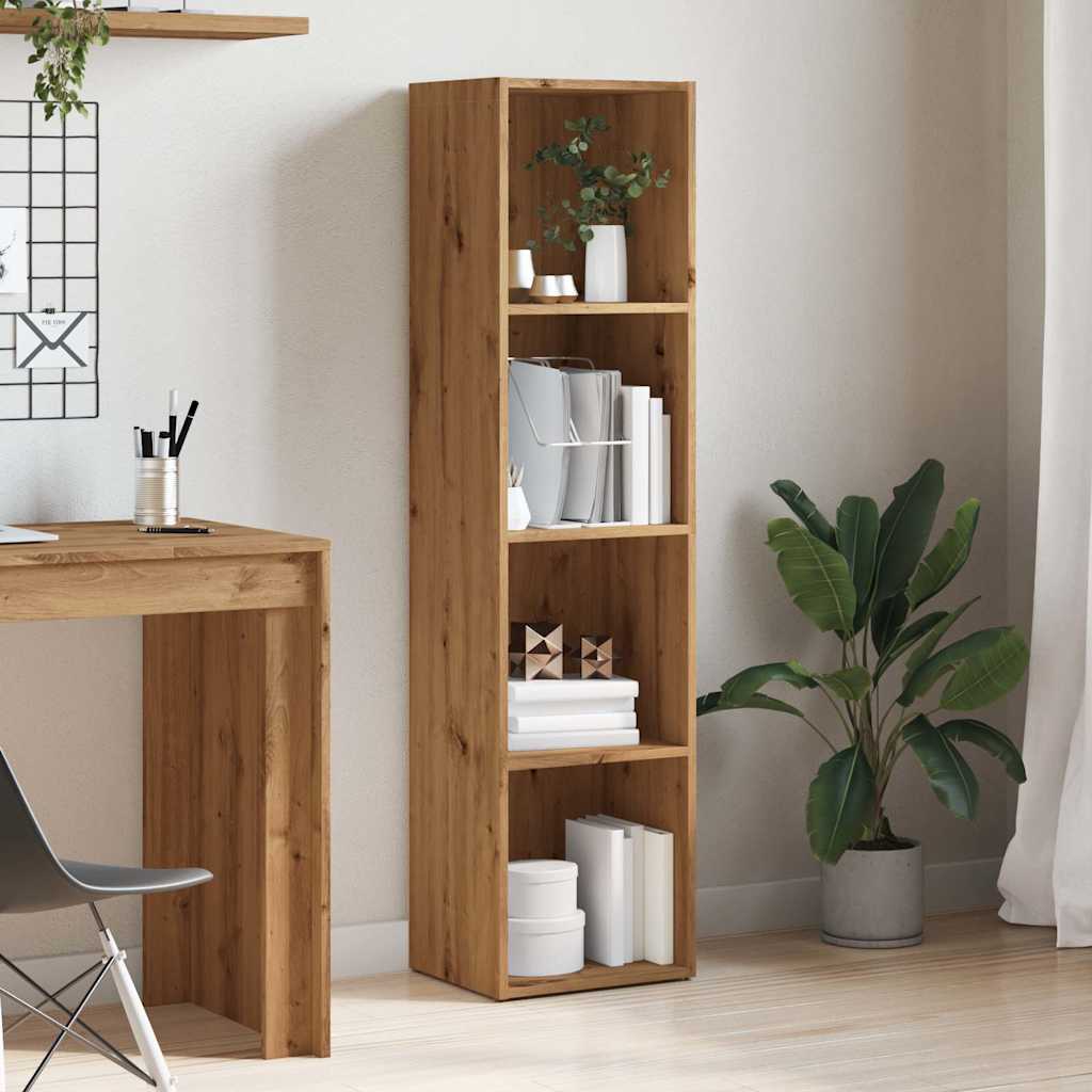 Libreria Rovere Artigianale 36x30x143 cm Legno Multistrato