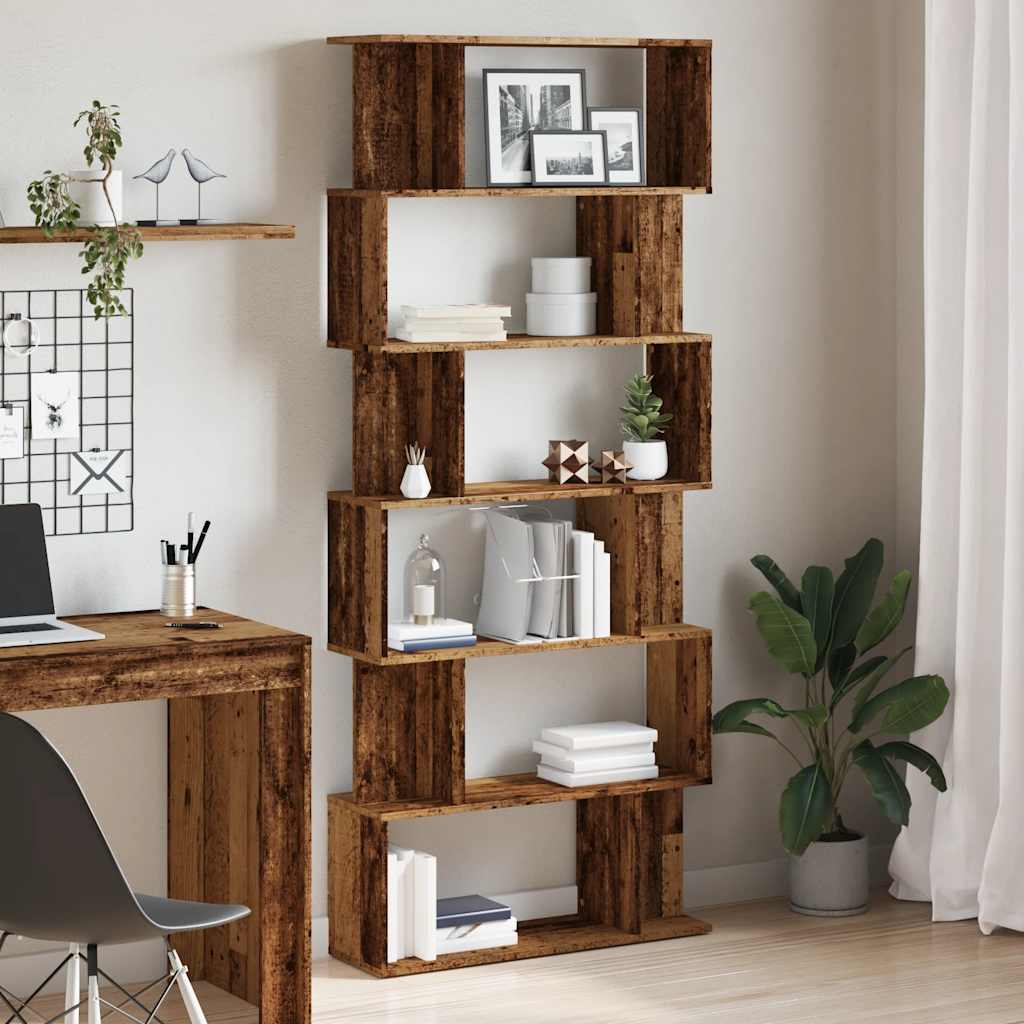 Libreria in Legno Antico 80x24x192 cm Legno Multistrato