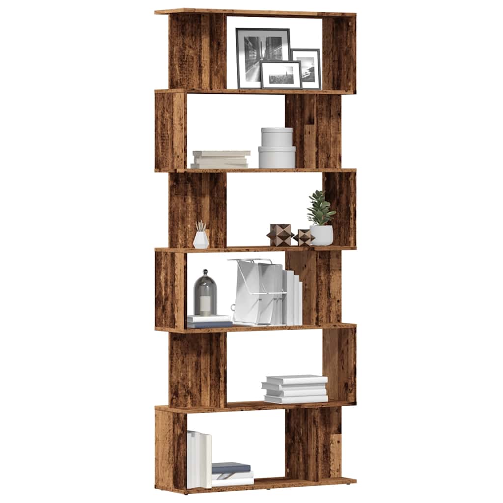 Libreria in Legno Antico 80x24x192 cm Legno Multistrato