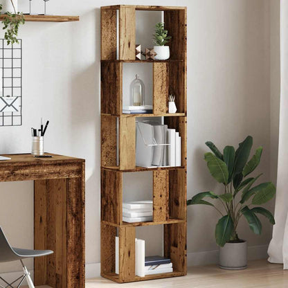 Libreria Legno Antico 45x24x159 cm in Legno Multistrato