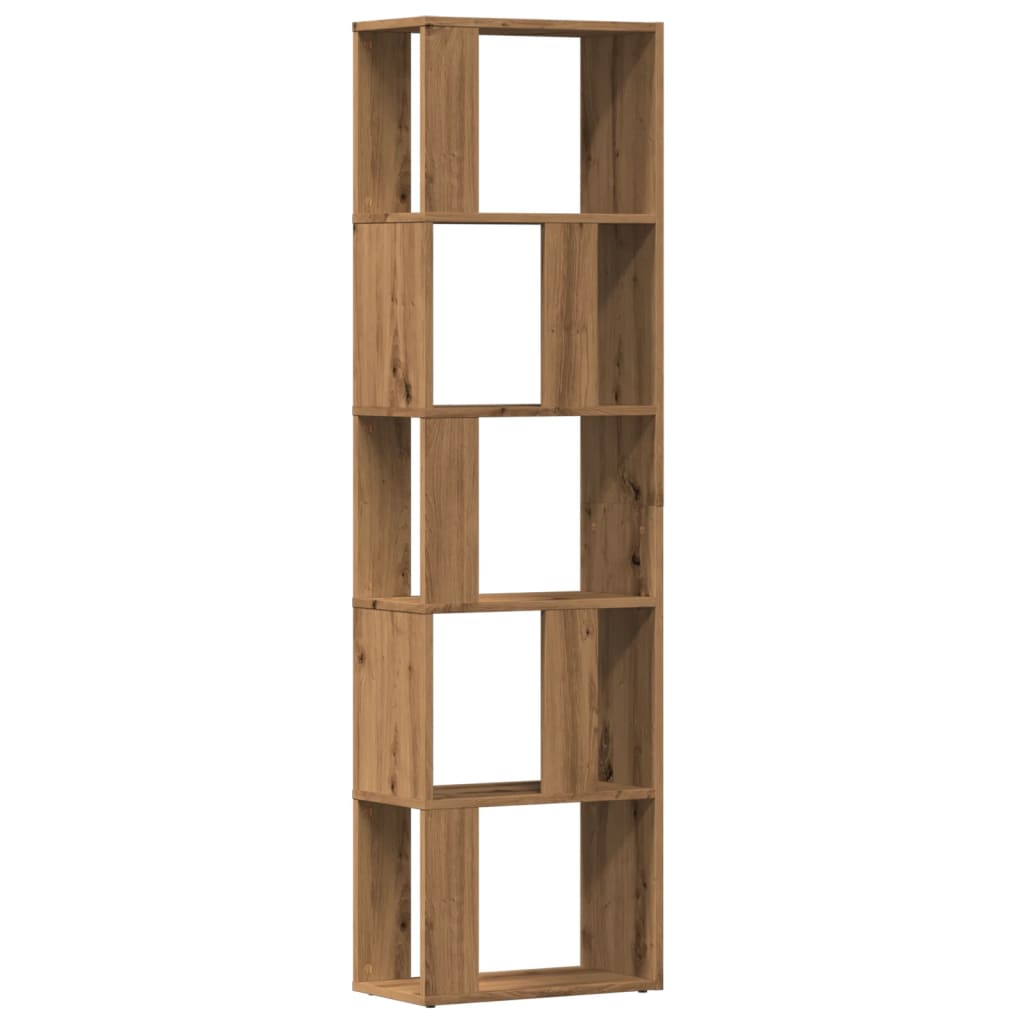 Libreria Rovere Artigianale 45x24x159 cm Legno Multistrato
