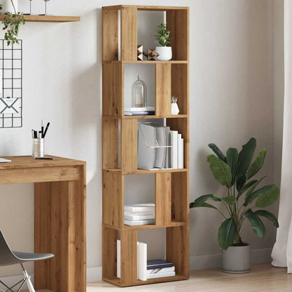 Libreria Rovere Artigianale 45x24x159 cm Legno Multistrato
