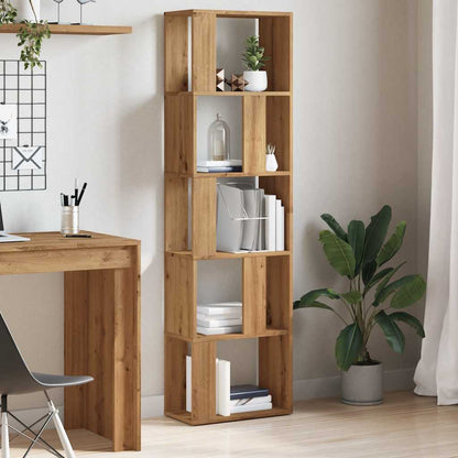 Libreria Rovere Artigianale 45x24x159 cm Legno Multistrato