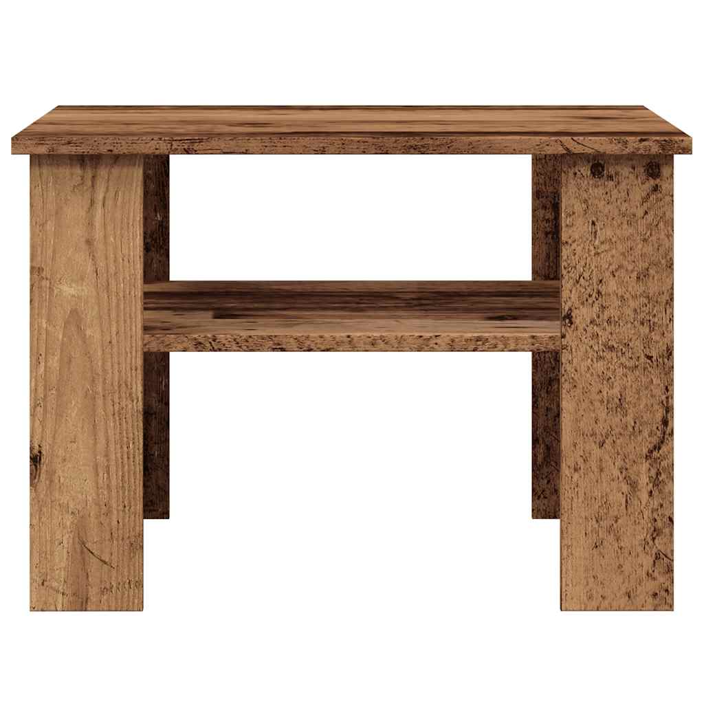 Tavolino da Salotto Legno Vecchio 60x60x42 cm Legno Multistrato