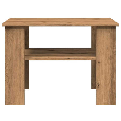 Tavolino Salotto Rovere Artigianale 60x60x42 cm in Truciolato