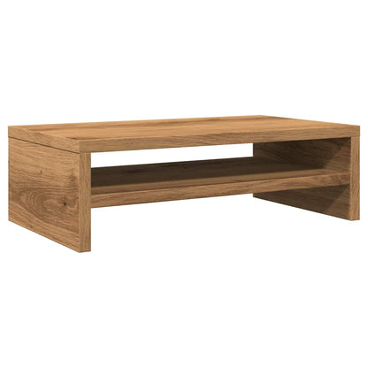 Supporto Monitor Rovere Artigianale 42x24x13 cm Multistrato