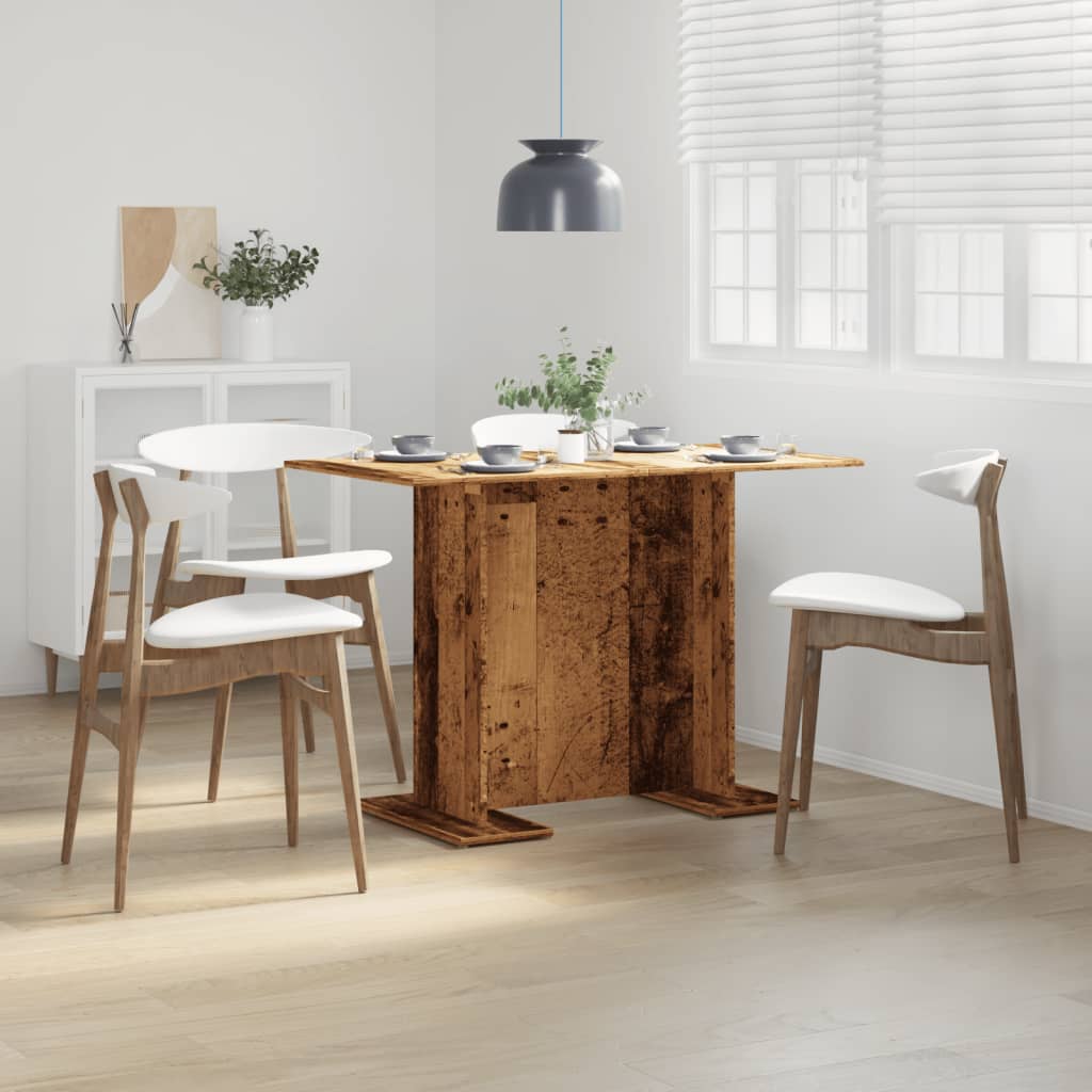 Tavolo da Pranzo Legno Antico 110x60x75 cm in Legno Multistrato