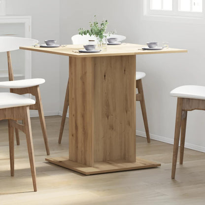 Tavolo Pranzo Rovere Artigianale 80x80x75 cm Legno Multistrato
