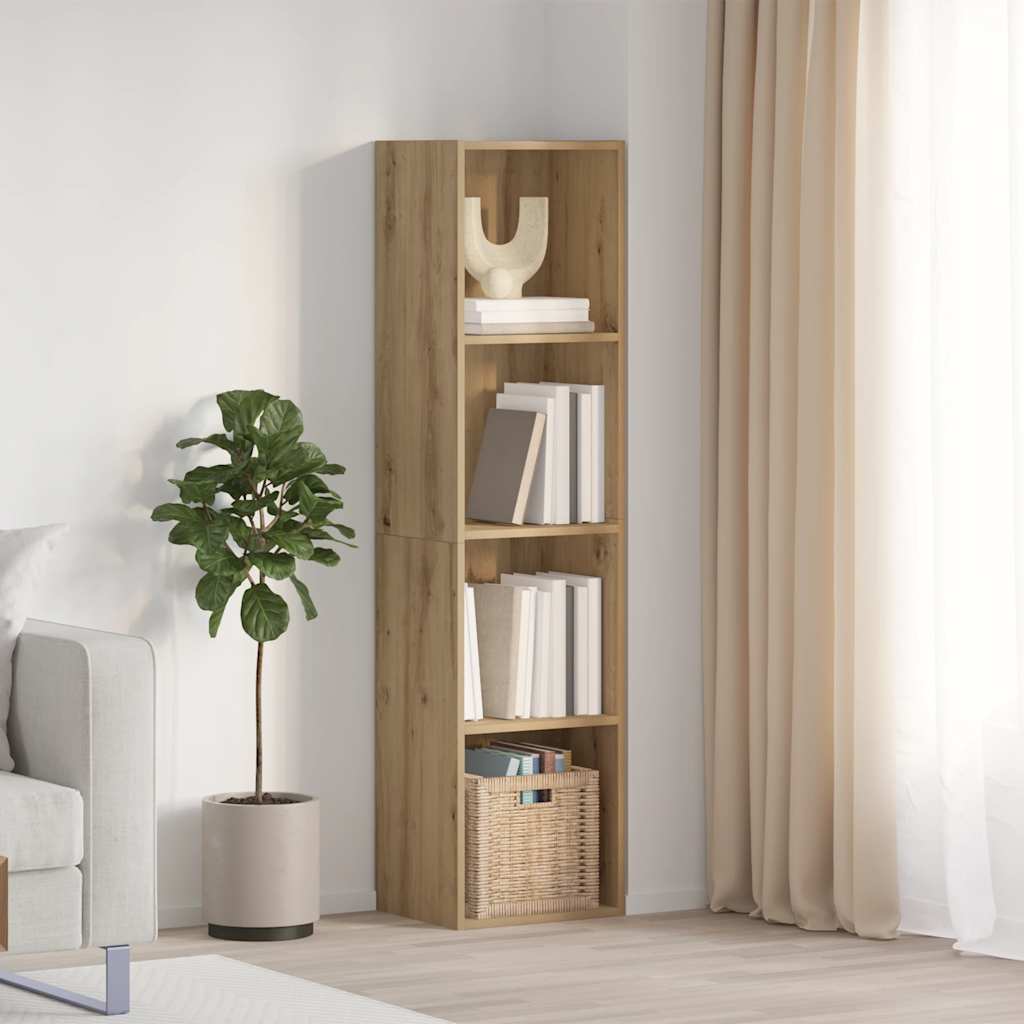 Libreria/Mobile TV Rovere Artigianale 36x30x143 cm Truciolato
