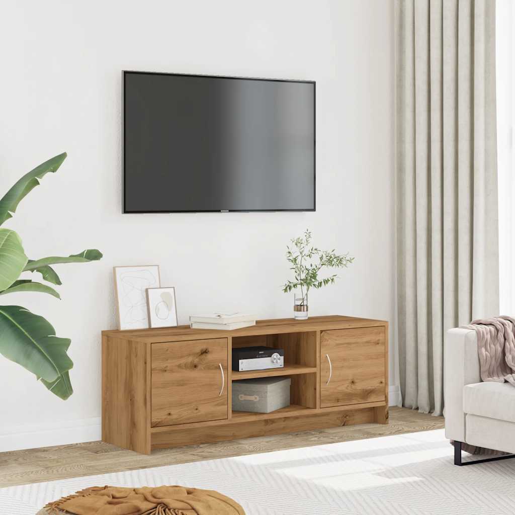 Mobile Porta TV Rovere Artigianale 102x30x37,5 cm Multistrato
