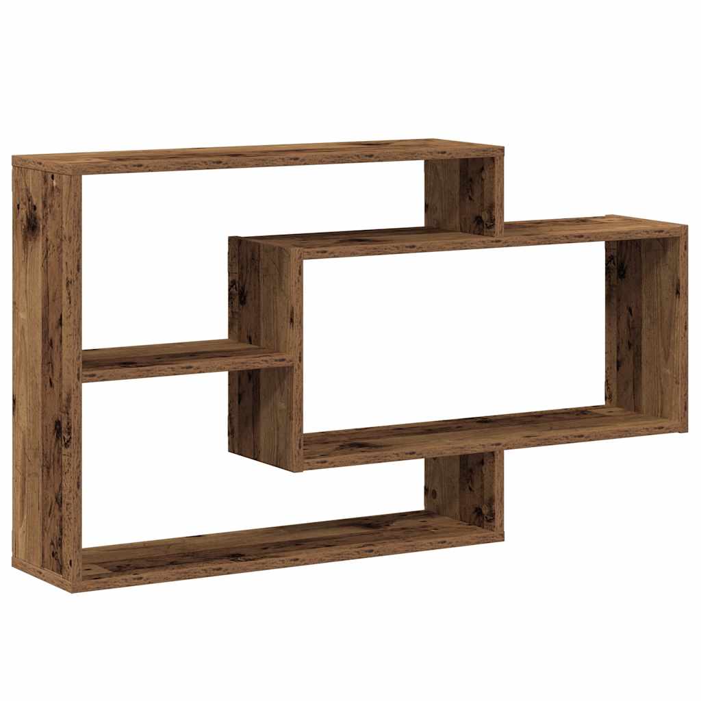 Scaffale a Parete Legno Antico 104x20x58,5 cm in Truciolato