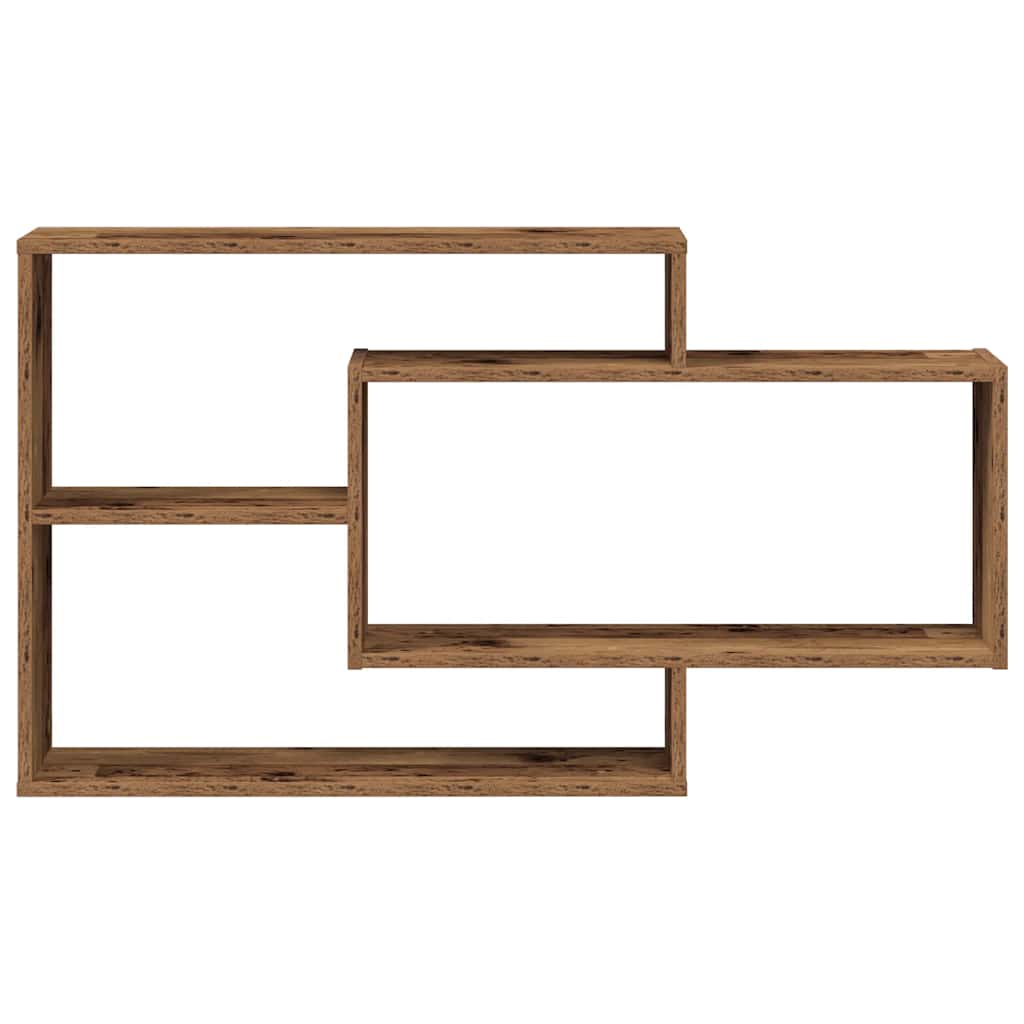 Scaffale a Parete Legno Antico 104x20x58,5 cm in Truciolato