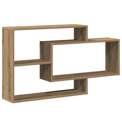 Scaffale a Parete Rovere Artigianale 104x20x58,5 cm Truciolato
