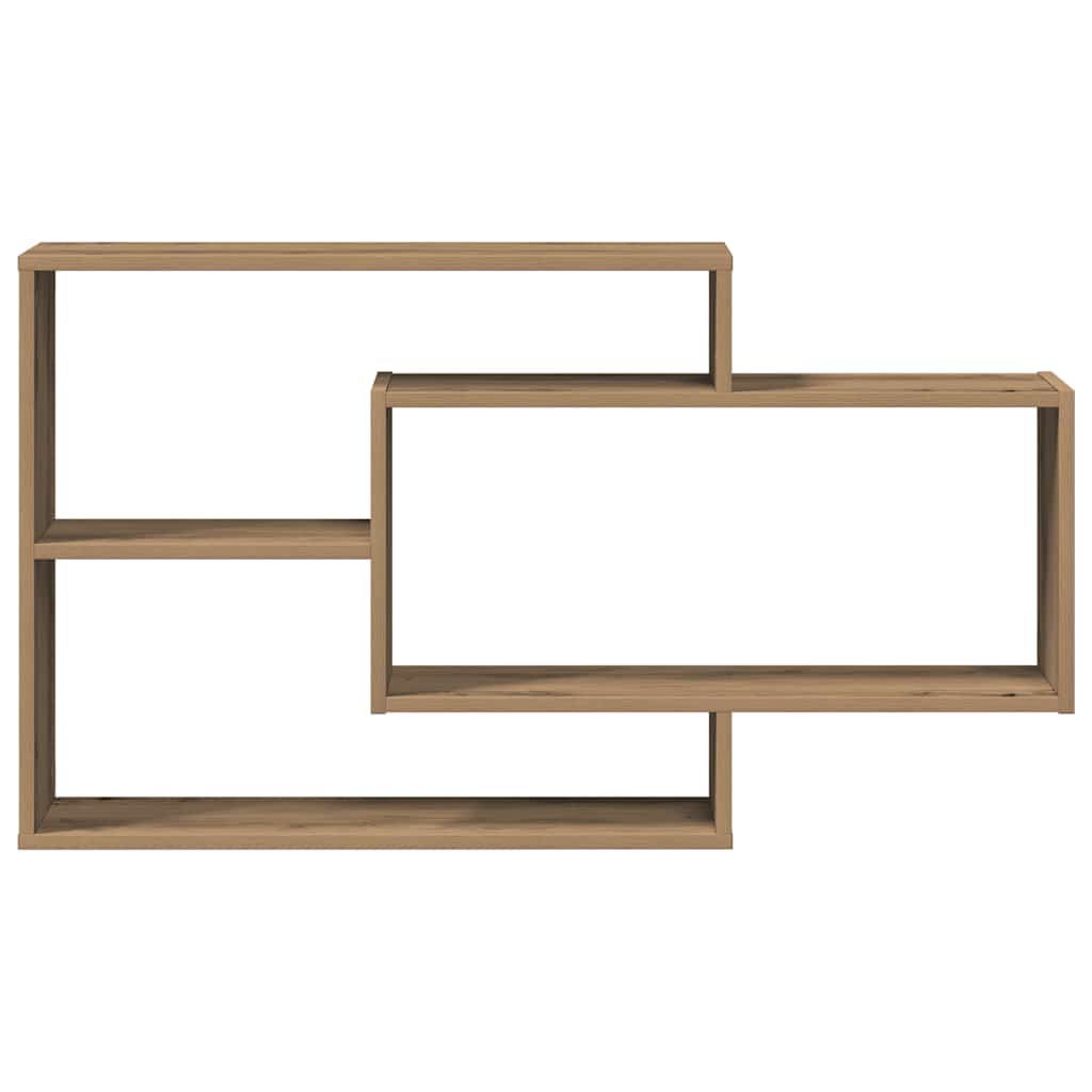 Scaffale a Parete Rovere Artigianale 104x20x58,5 cm Truciolato