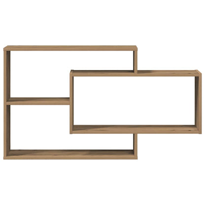 Scaffale a Parete Rovere Artigianale 104x20x58,5 cm Truciolato