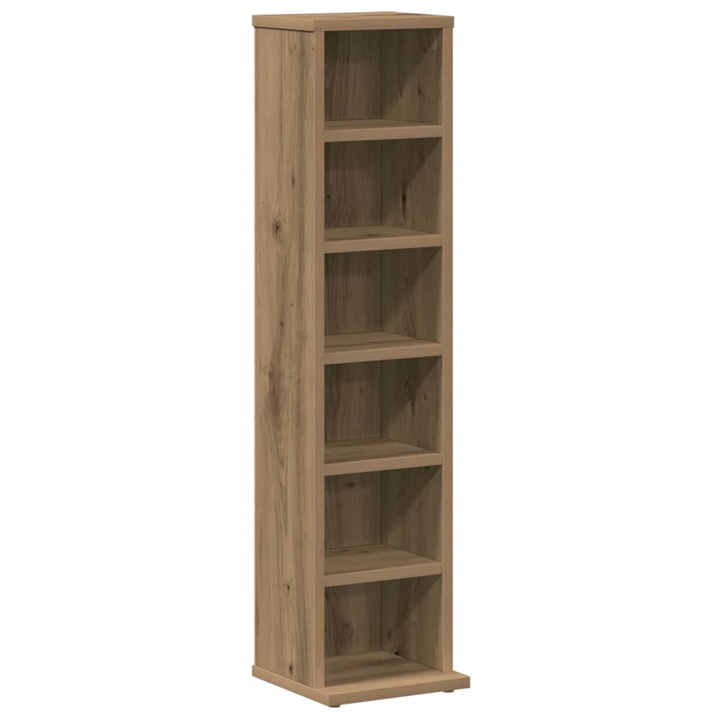 Mobile Porta CD Artigianale 21x20x88 cm Legno Multistrato