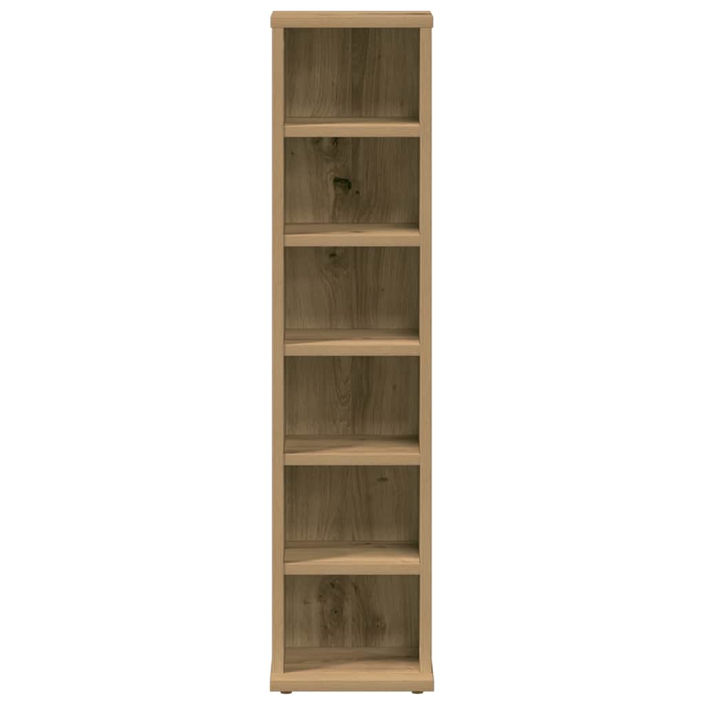 Mobile Porta CD Artigianale 21x20x88 cm Legno Multistrato