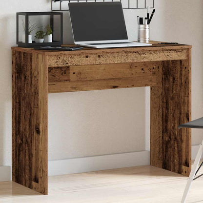Scrivania Legno Antico 90x40x72 cm in Legno Multistrato