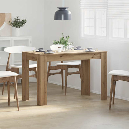 Tavolo da Pranzo Rovere Artigianale 120x60x76 cm in Truciolato