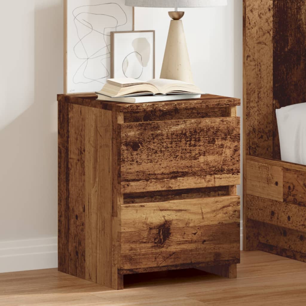 Comodino Legno Antico 30x30x40 cm in Legno Multistrato