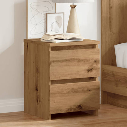 Comodino Rovere Artigianale 30x30x40 cm in Legno Multistrato