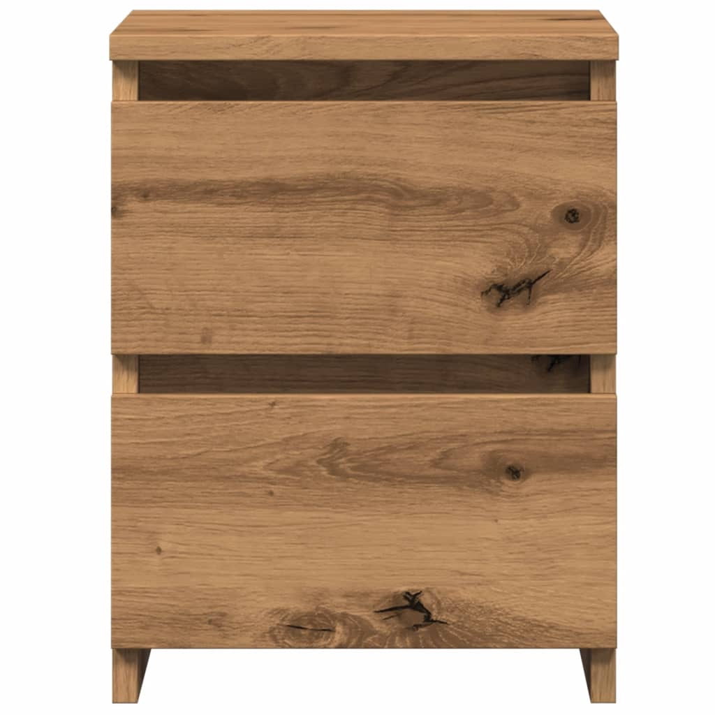 Comodino Rovere Artigianale 30x30x40 cm in Legno Multistrato