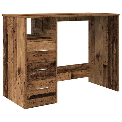 Scrivania Legno Antico 102x76x50 cm in Legno Multistrato