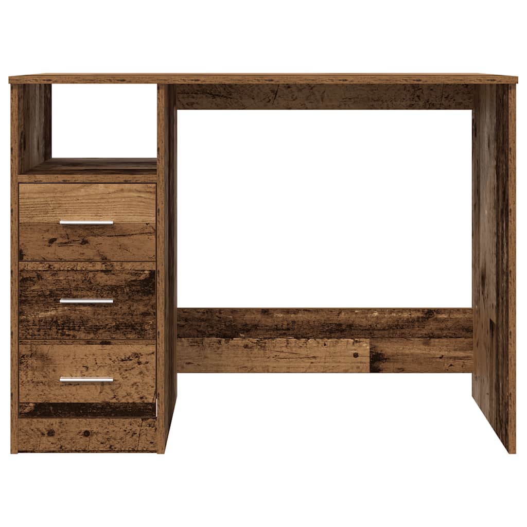 Scrivania Legno Antico 102x76x50 cm in Legno Multistrato