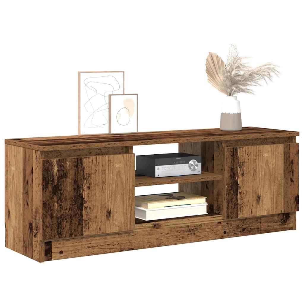 Mobile Porta TV Legno Antico 102x30x36 cm Legno Multistrato