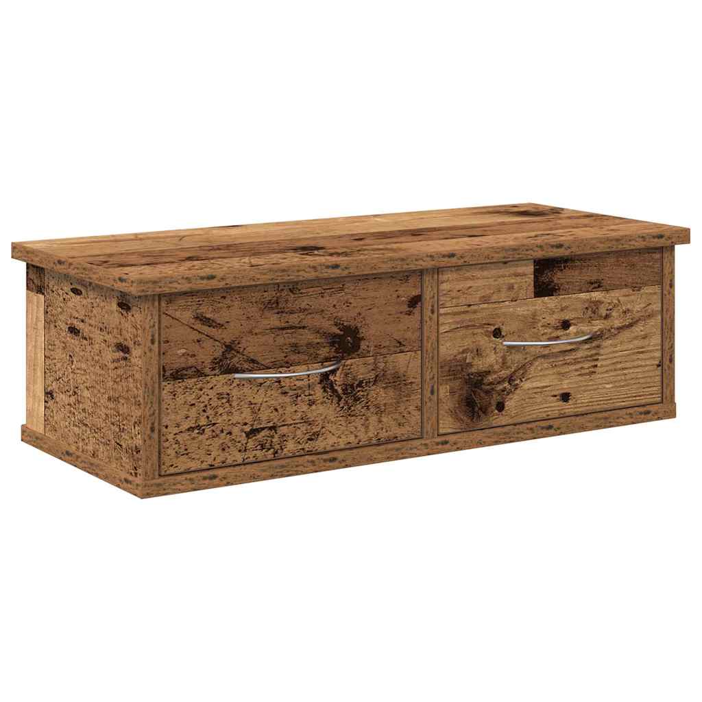 Armadietto a Muro Legno Antico 60x26x18,5 cm in Truciolato