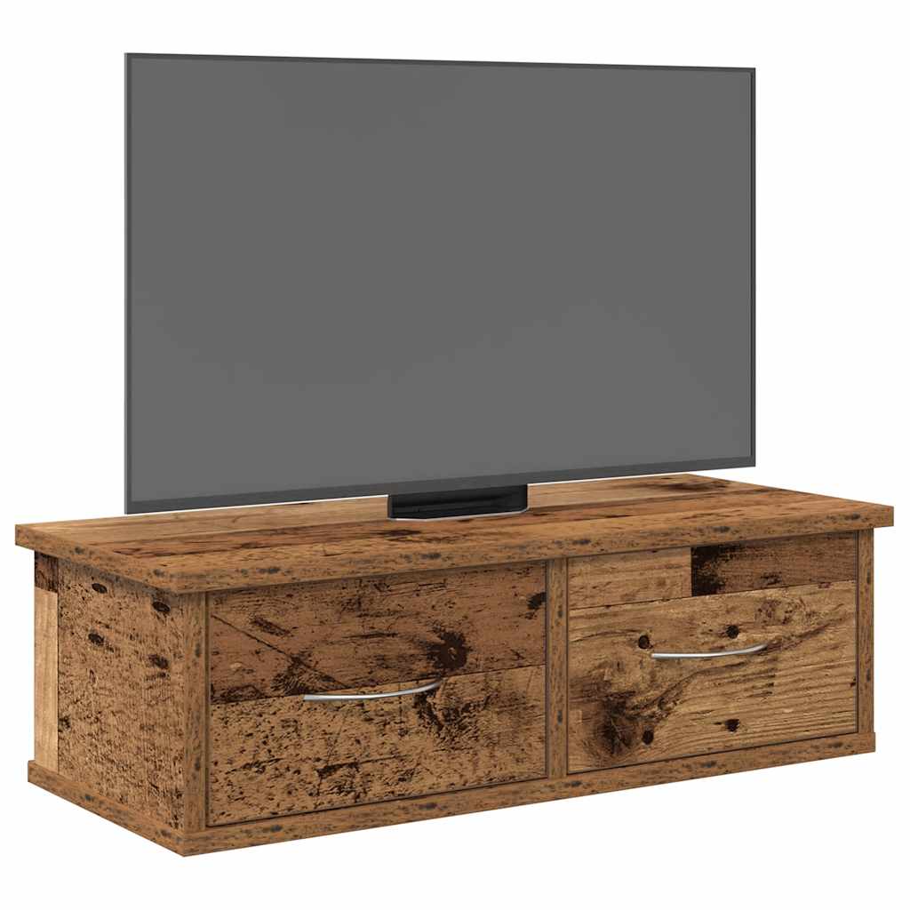 Armadietto a Muro Legno Antico 60x26x18,5 cm in Truciolato