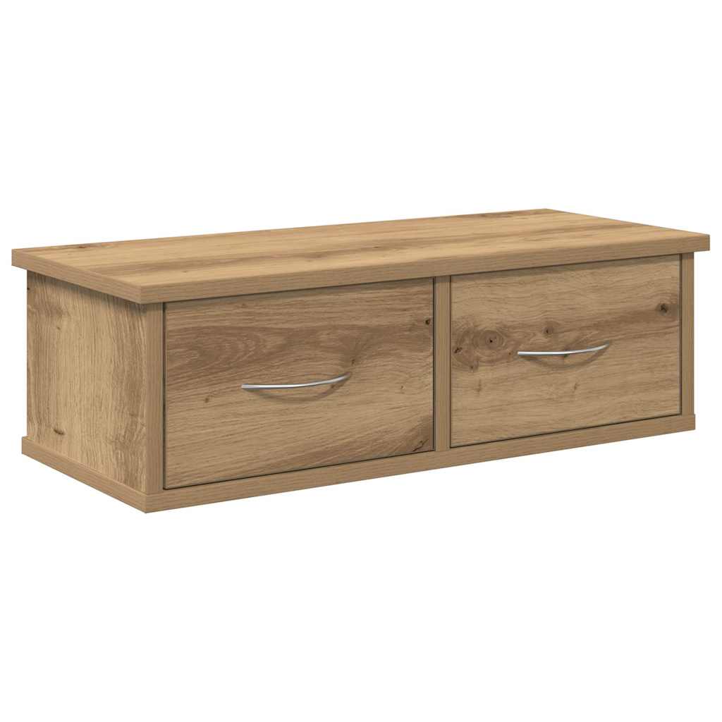 Armadietto a Muro Rovere Artigianale 60x26x18,5cm in Truciolato