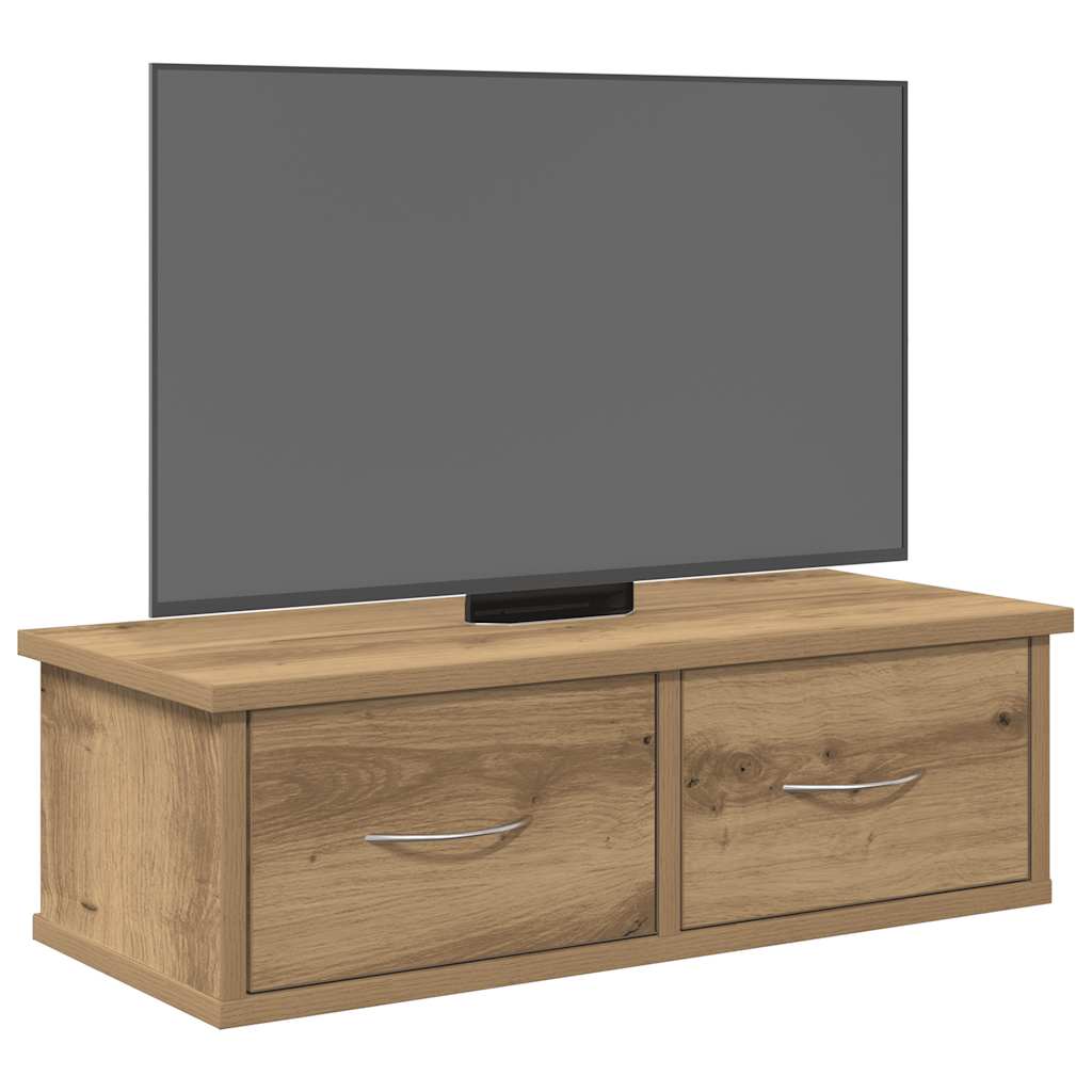 Armadietto a Muro Rovere Artigianale 60x26x18,5cm in Truciolato