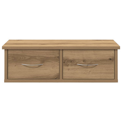 Armadietto a Muro Rovere Artigianale 60x26x18,5cm in Truciolato