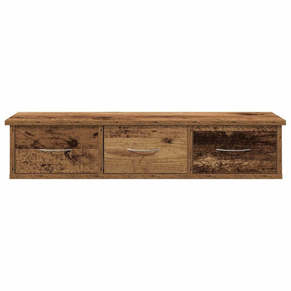 Mobile a Parete Legno Antico 88x26x18,5 cm in Truciolato
